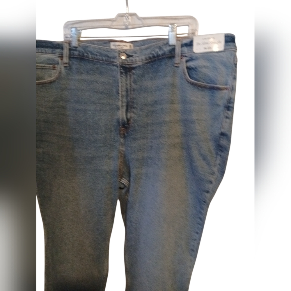 Abercrombie & Fitch Curve Love Women's Skinny Jeans in Blue 36 22 - Picture 2 of 7
